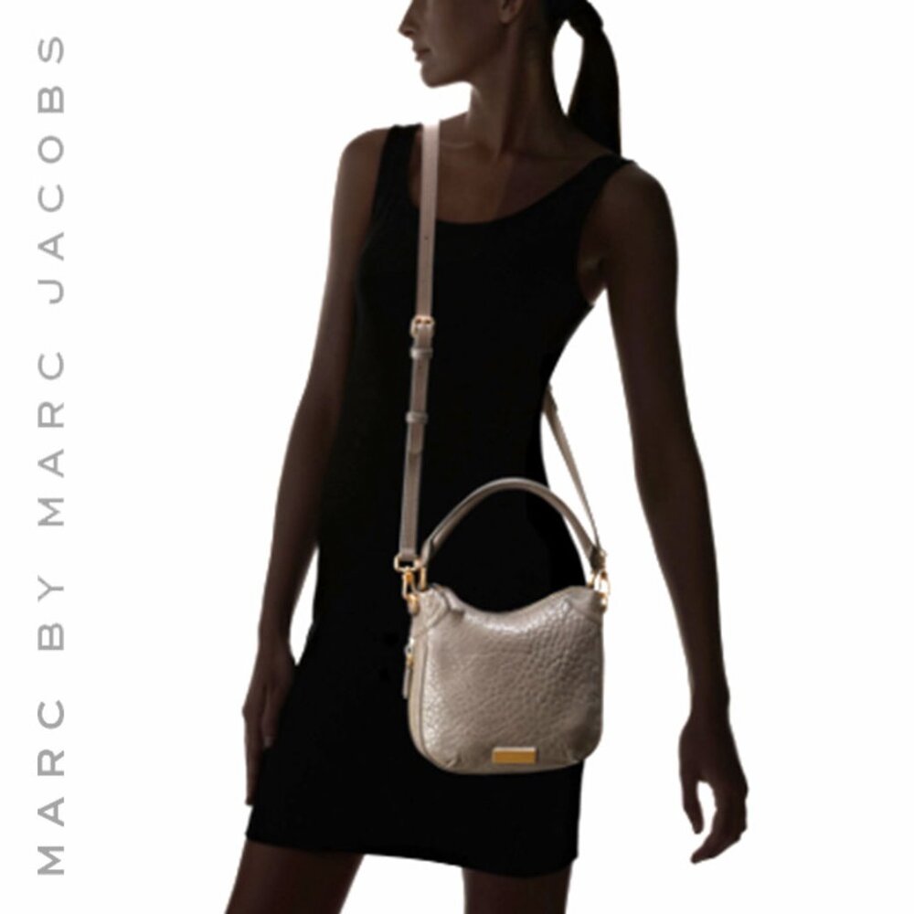 MARC BY MARC JACOBS Washed Up Billy Mini Leather Hobo - Picture 2 of 16
